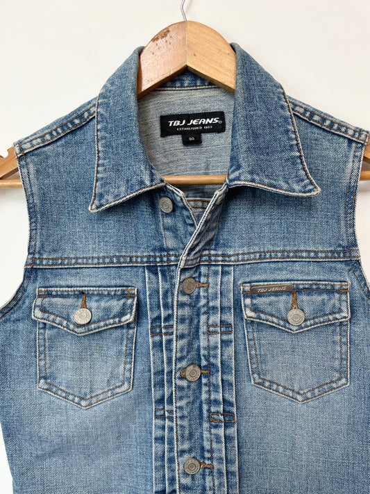 Tbj Jeans Denim Vest-Bust 34