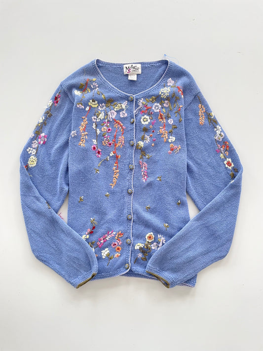 Maggie Sweet Hand Embroidered Sweater Cardigan-Bust 46