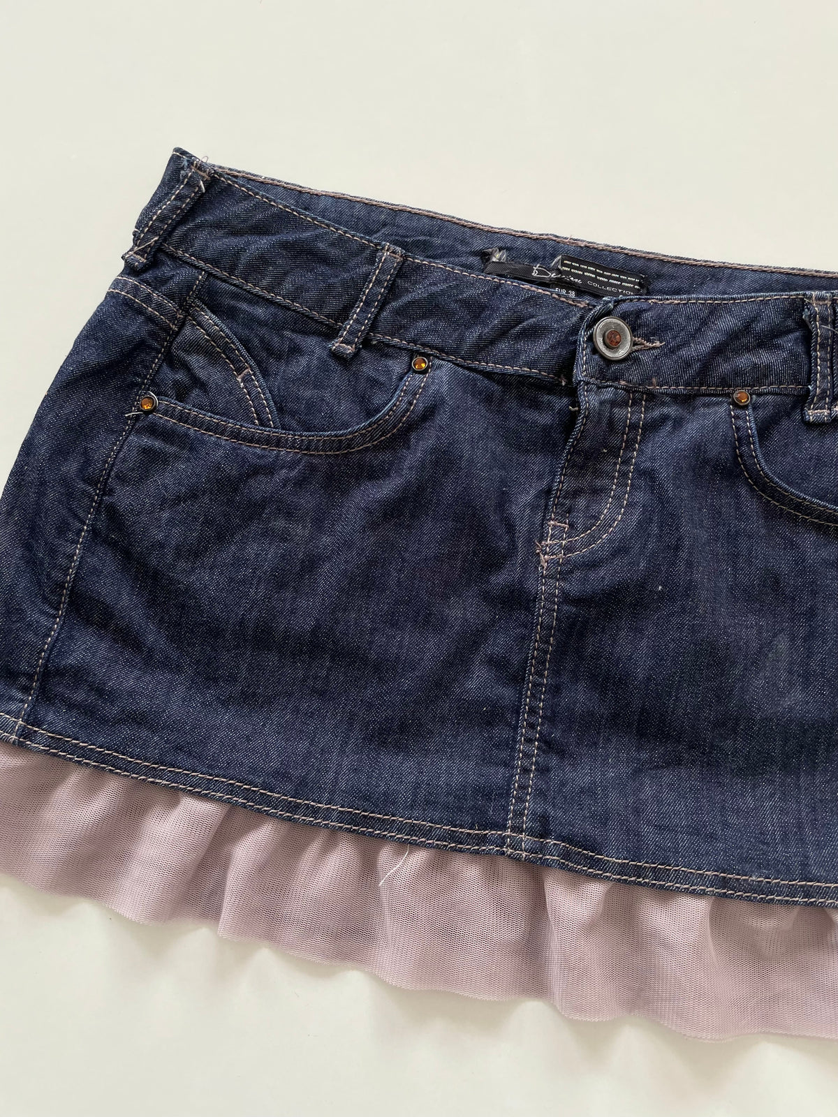 Y2k Denim Skirt-Waist 32