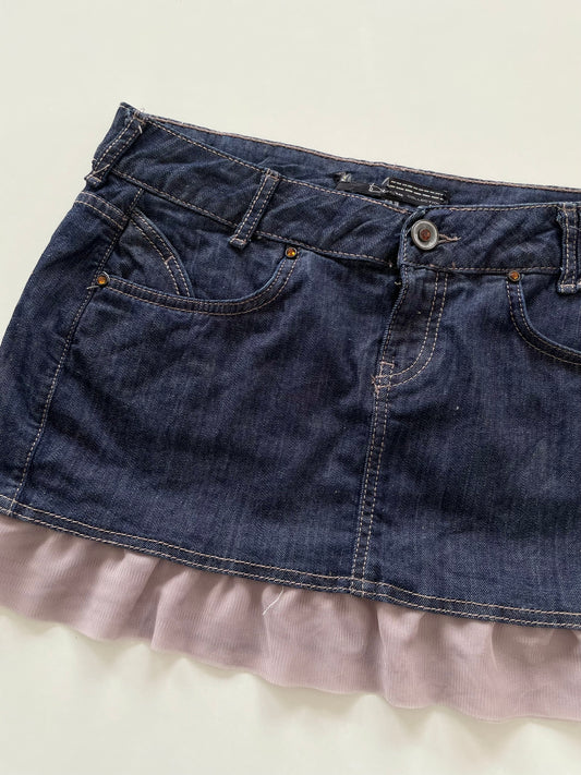 Y2k Denim Skirt-Waist 32