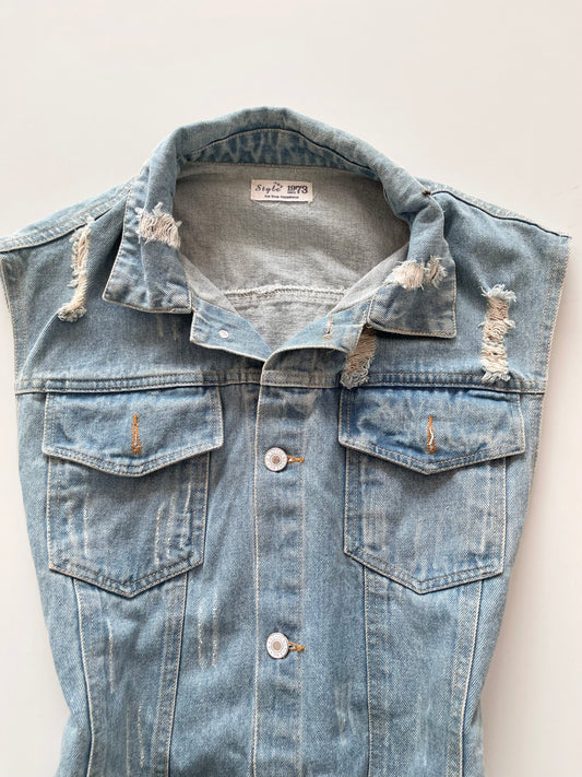 Style Denim Jacket-Bust 40
