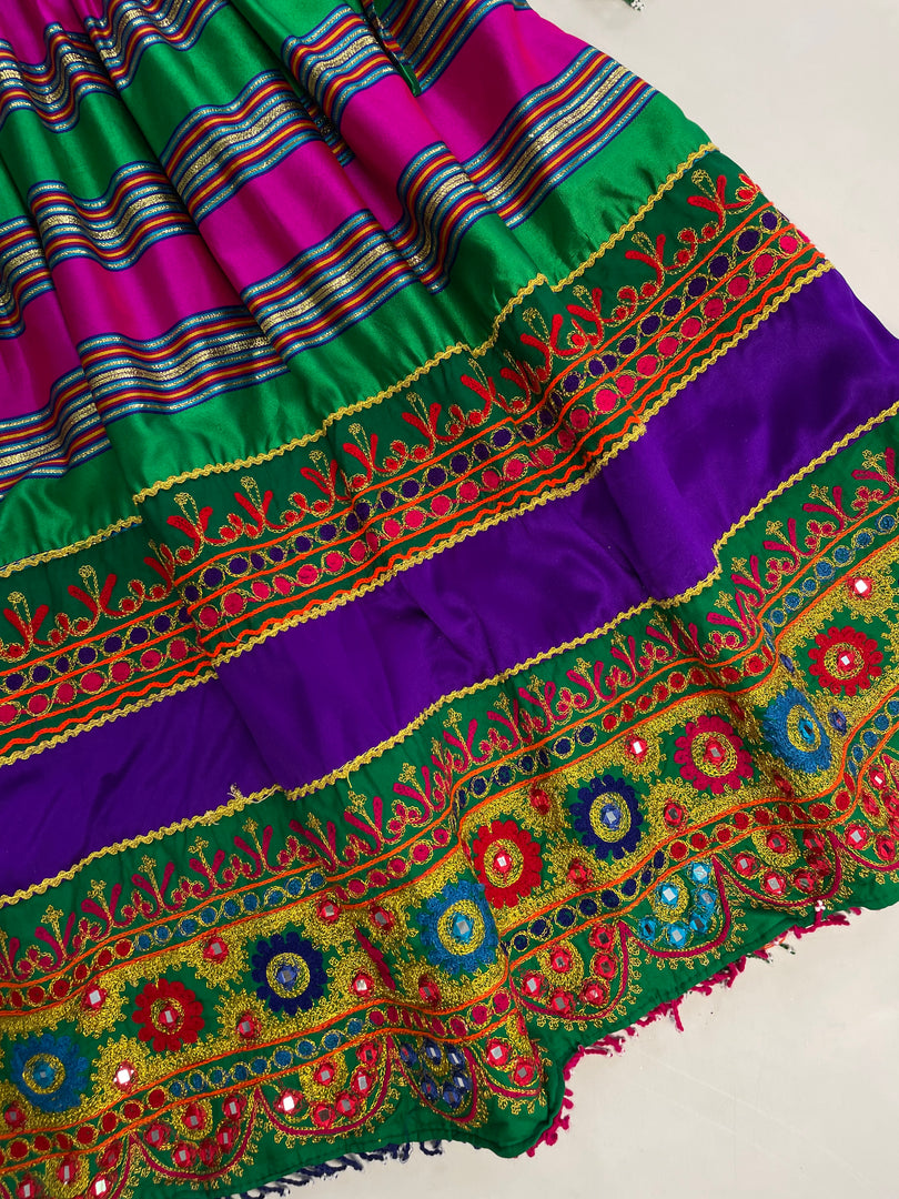 Embroidered Mirror Work Kurta-Bust 42