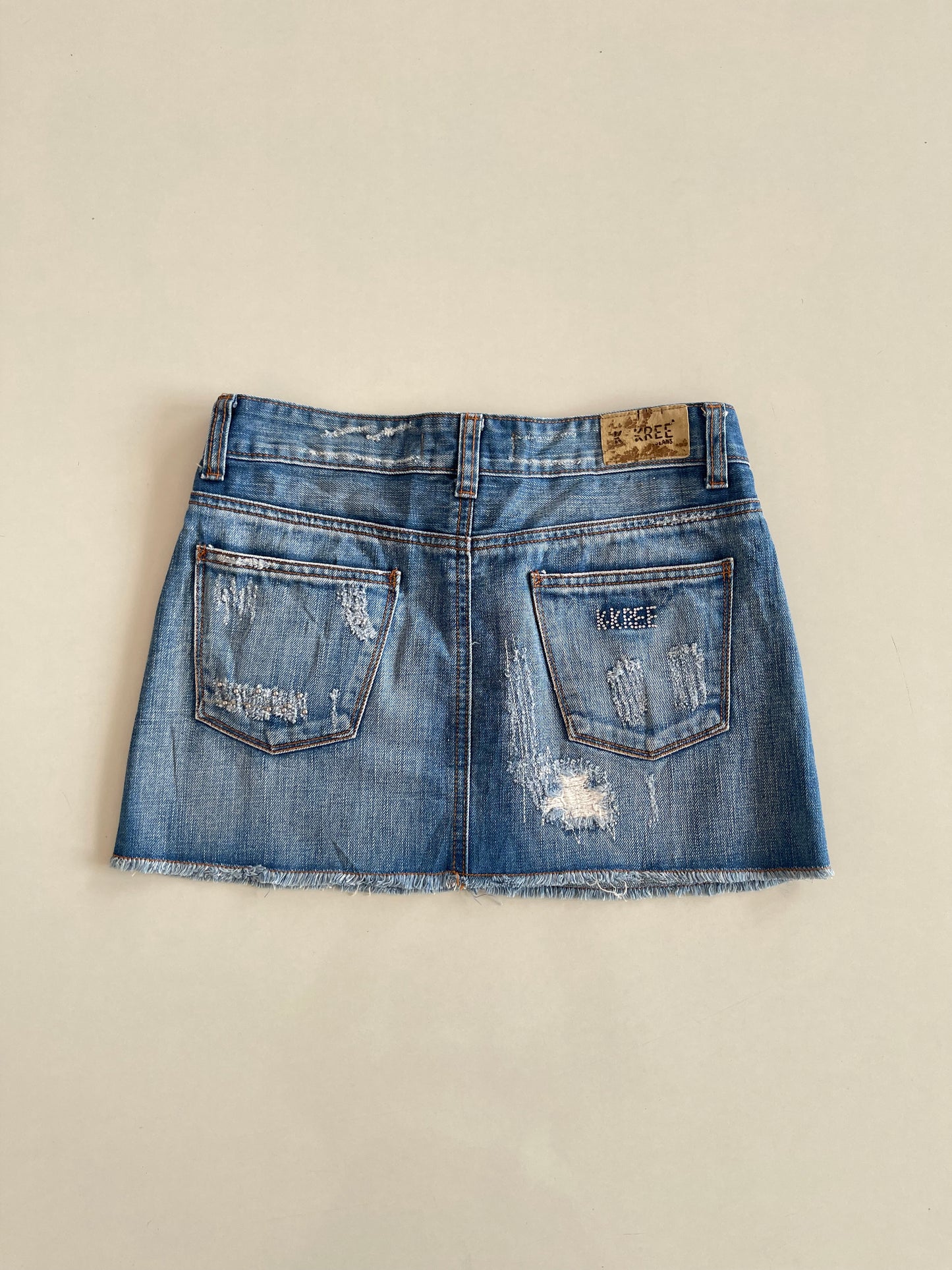 K Kree Vintage Denim Skirt- Waist 30