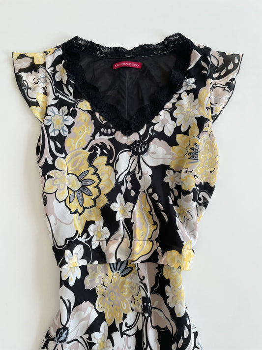 San Francisco Asymmetric Vintage Dress-Bust 36 to 38