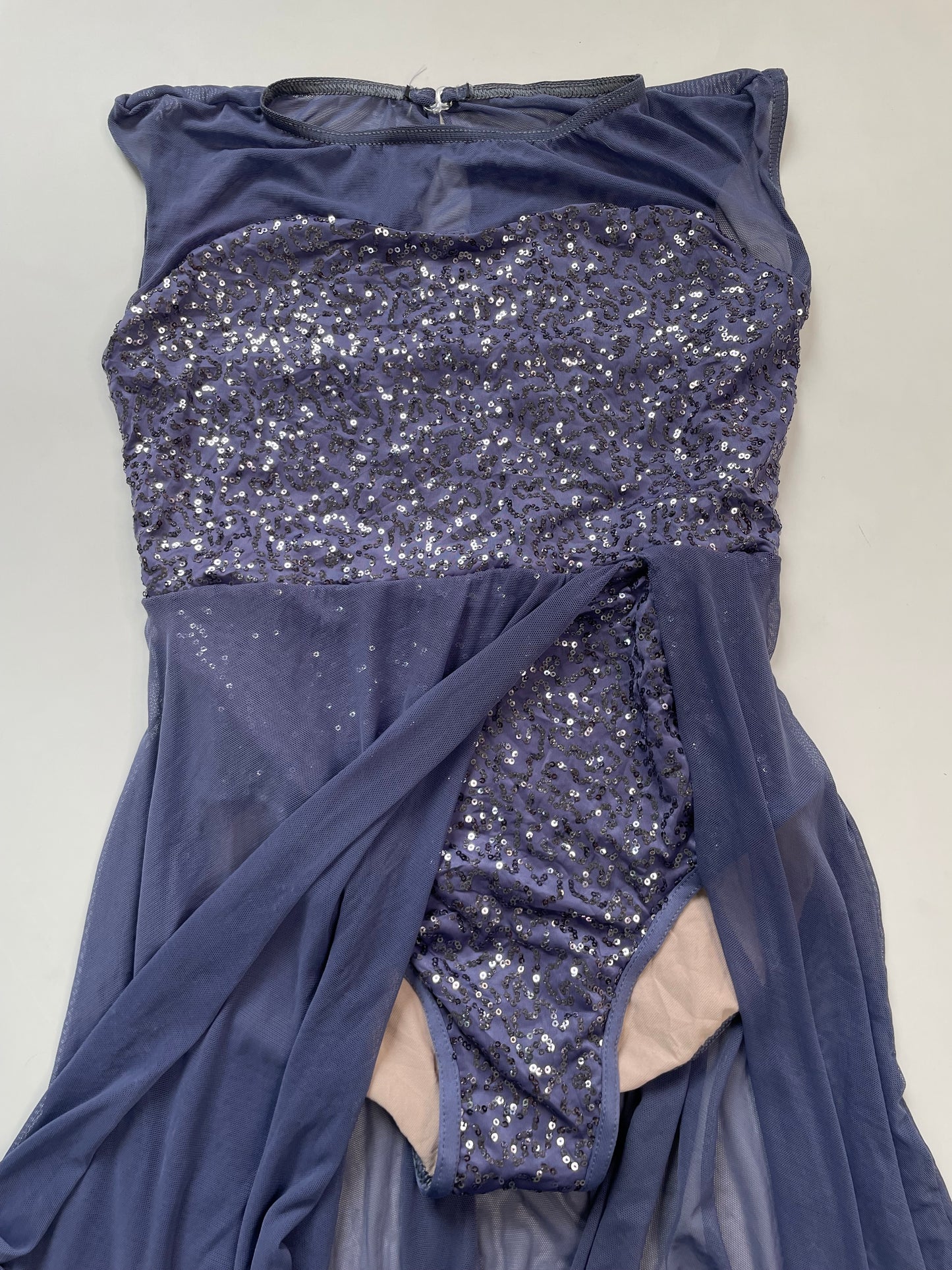 Sequin Bodysuit Sheer Dress-Bust 32 to 34