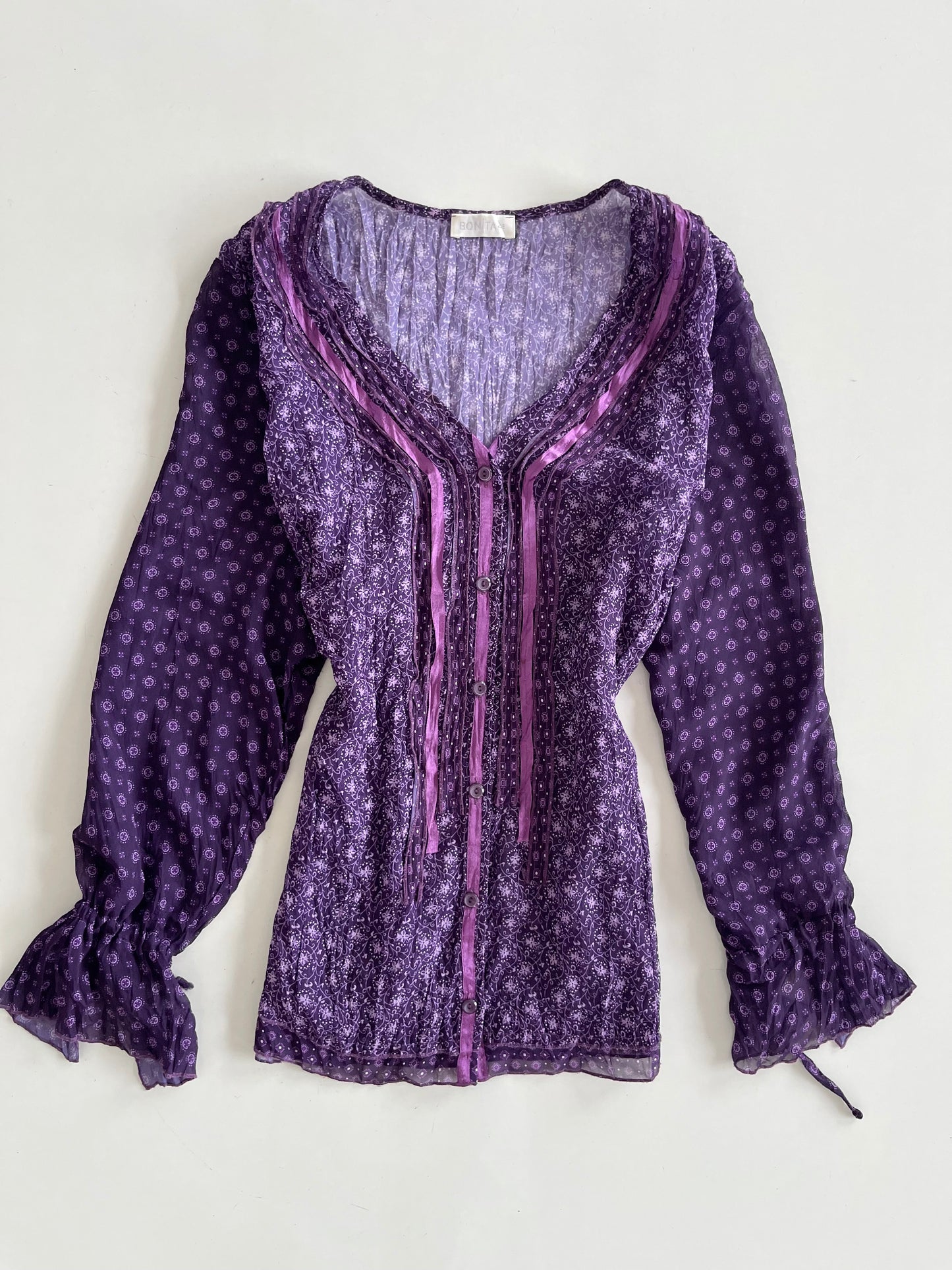 Bonita Vintage Sheer Top-Bust 52