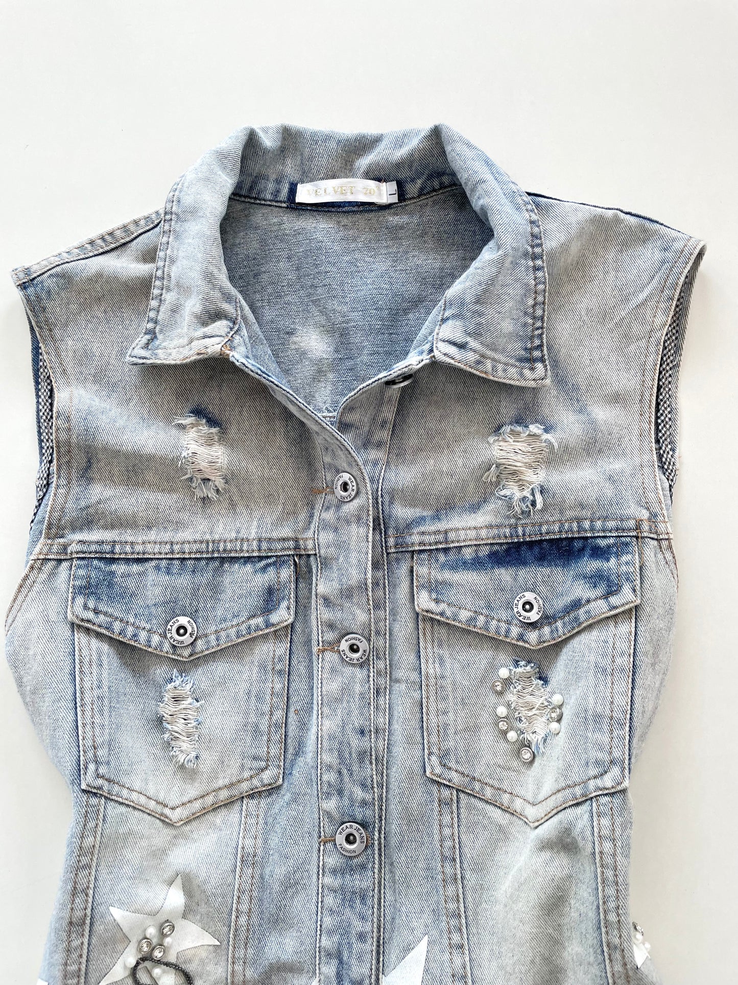 Denim Vest-Chest 38