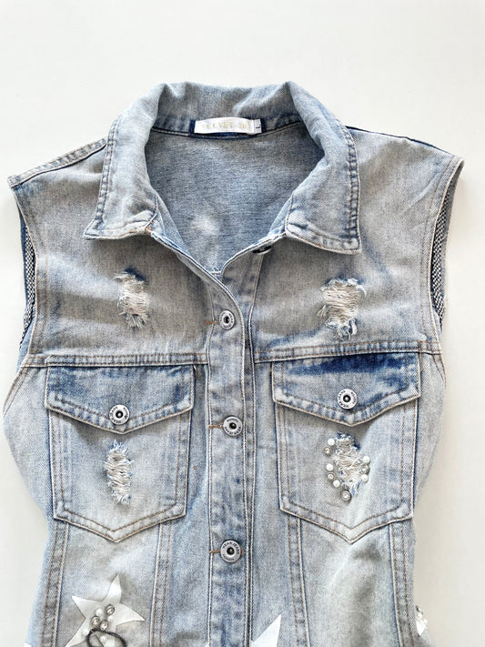 Denim Vest-Chest 38
