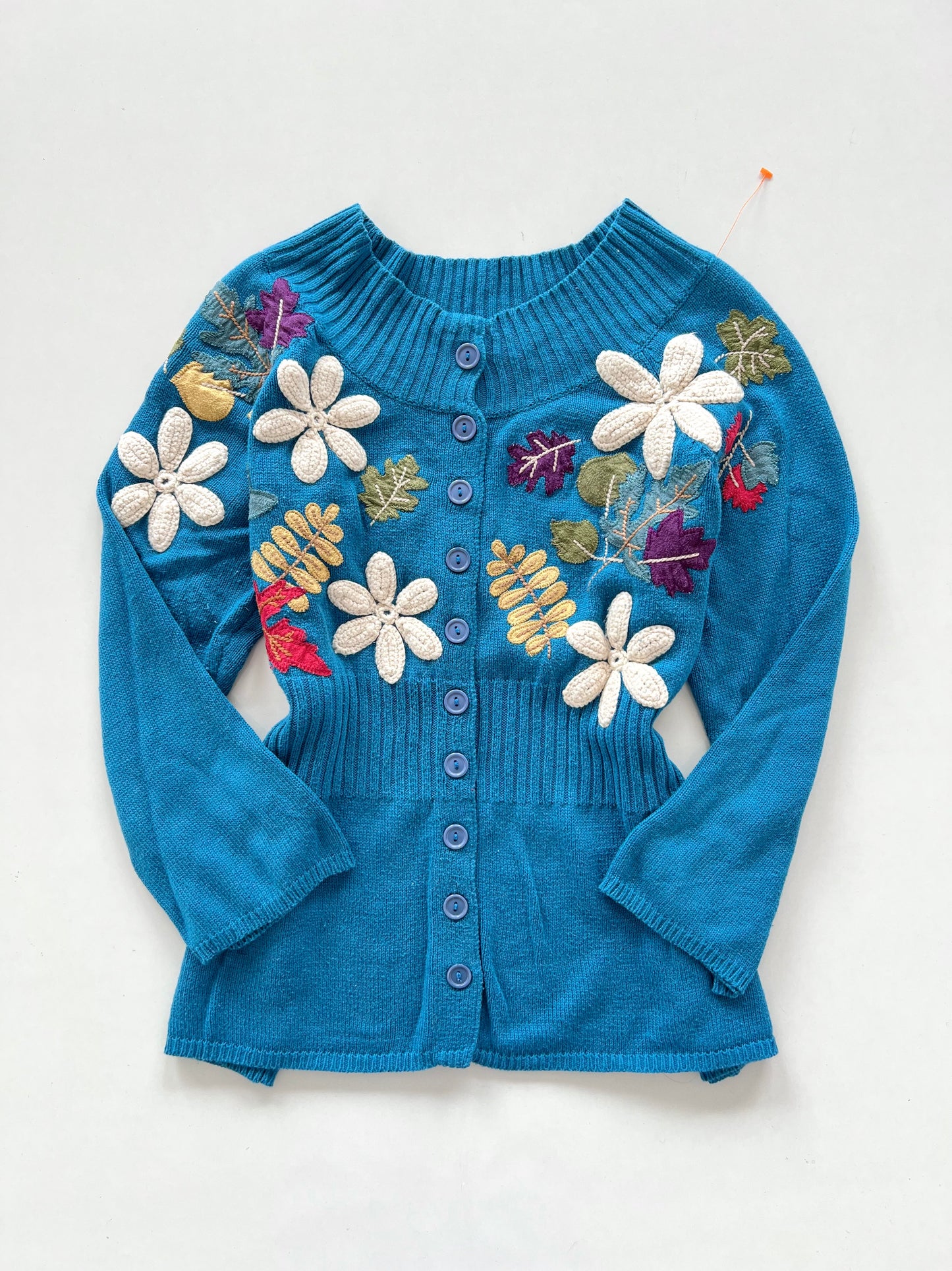 Classic Elements Vintage Embroidered  Sweater-Bust 40