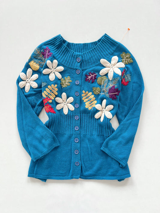 Classic Elements Vintage Embroidered  Sweater-Bust 40
