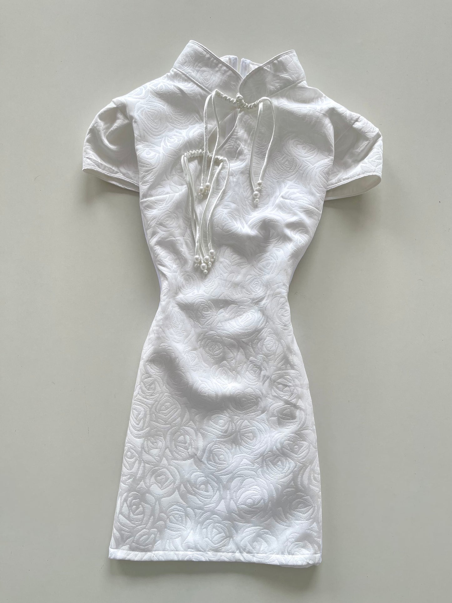 Qipao White Dress-Bust 40