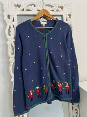 Embroidered Christmas Sweater-Bust 46