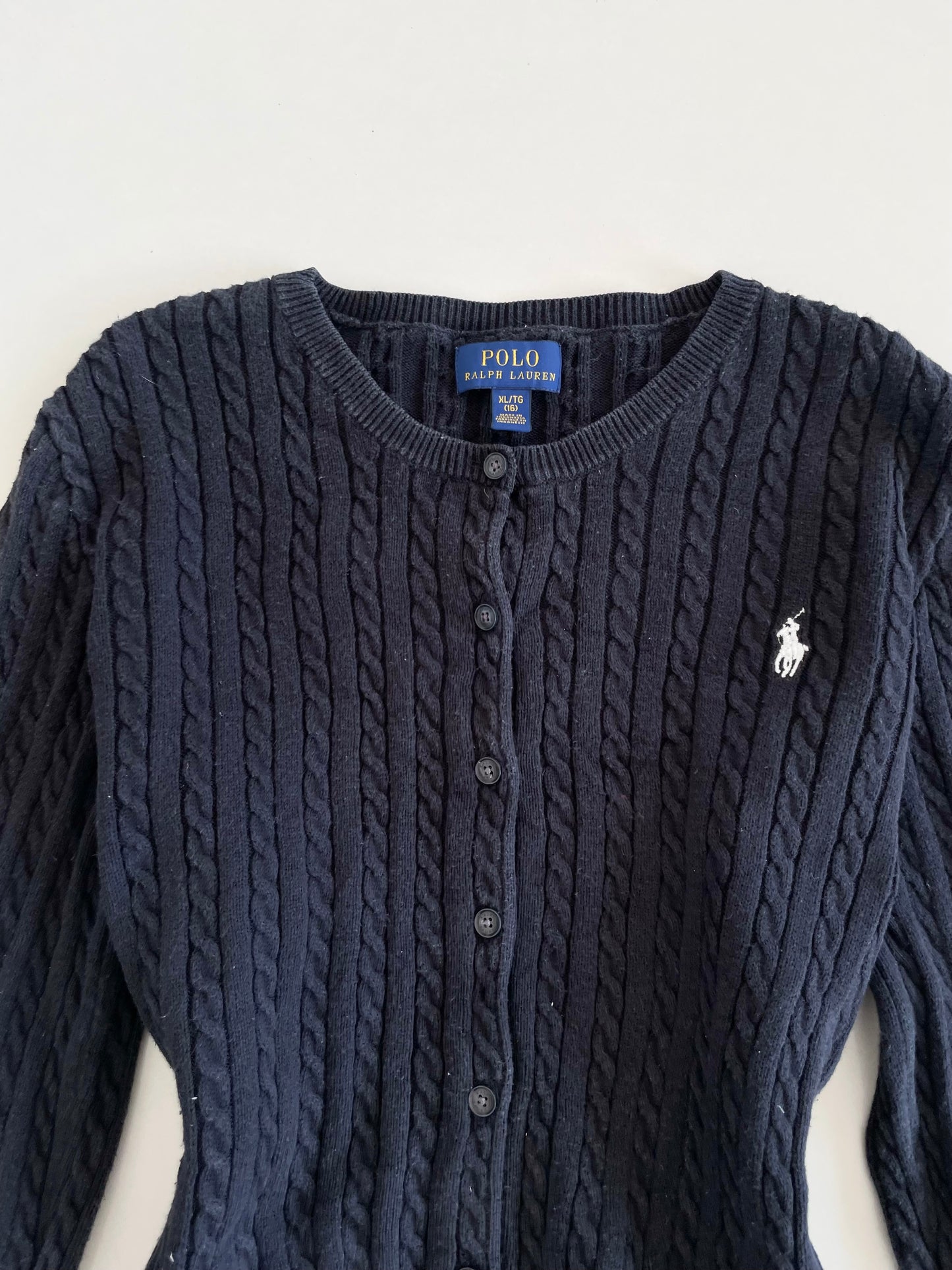 Ralph Lauren 100% Cotton Vintage Cardigan-Bust 36