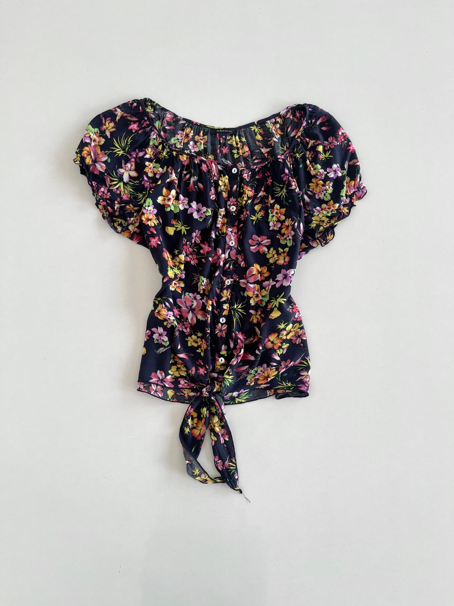 Amisu Floral Shirt-Bust 40