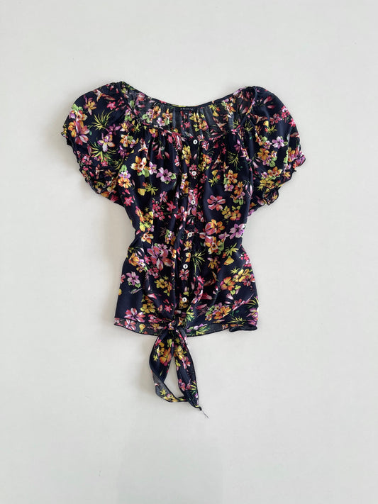 Amisu Floral Shirt-Bust 40