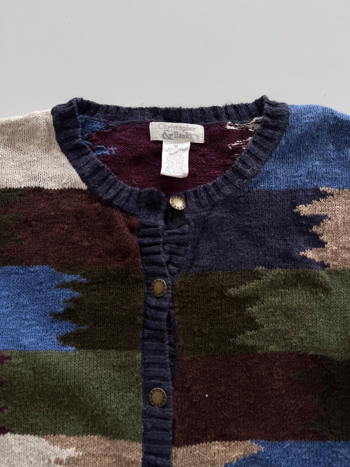 Christopher & Banks Embroidered Sweater-Bust 42