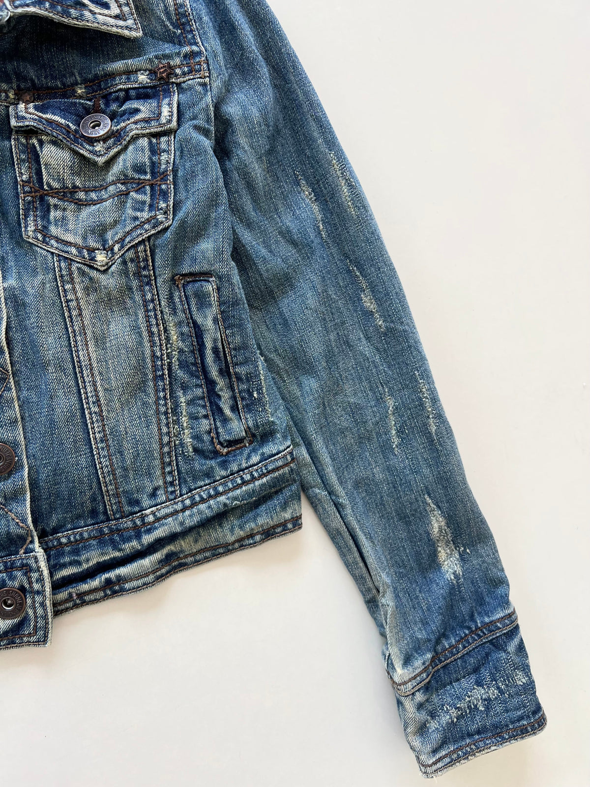 Western Wonderlands Denim Jacket-Bust 32