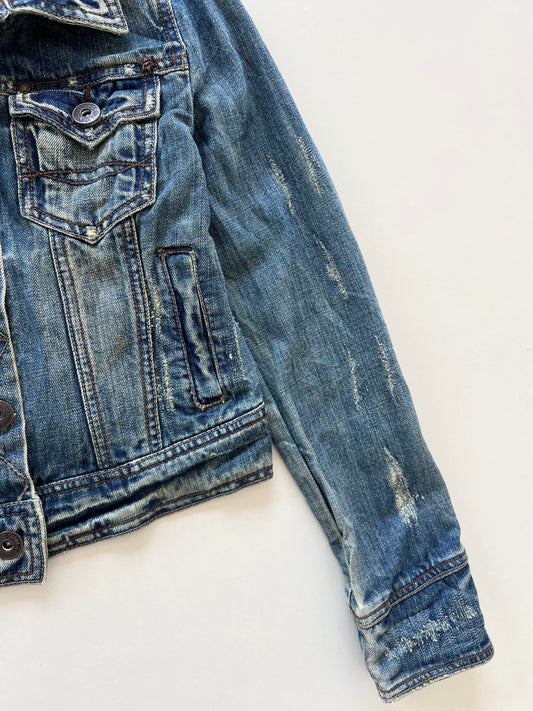 Western Wonderlands Denim Jacket-Bust 32