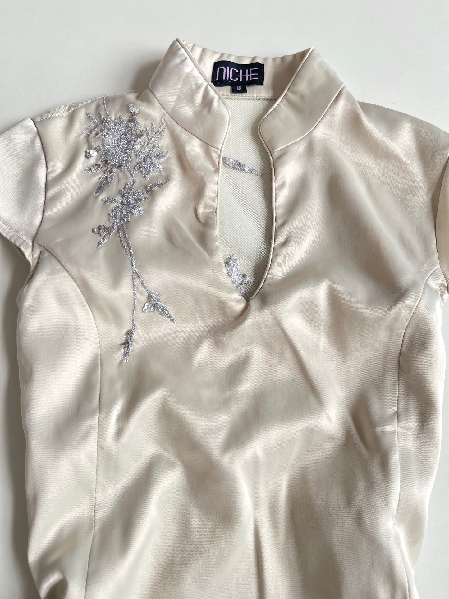 Niche Embroidered Chinese Dress-Bust 34