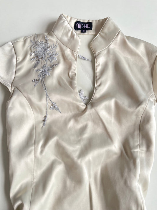 Niche Embroidered Chinese Dress-Bust 34