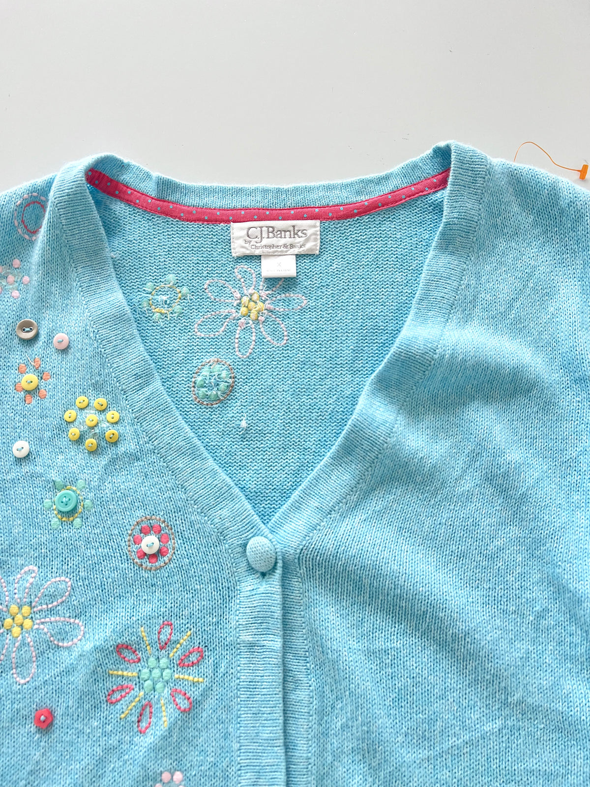 Christopher & Banks Embroidered Sweater-Bust 46