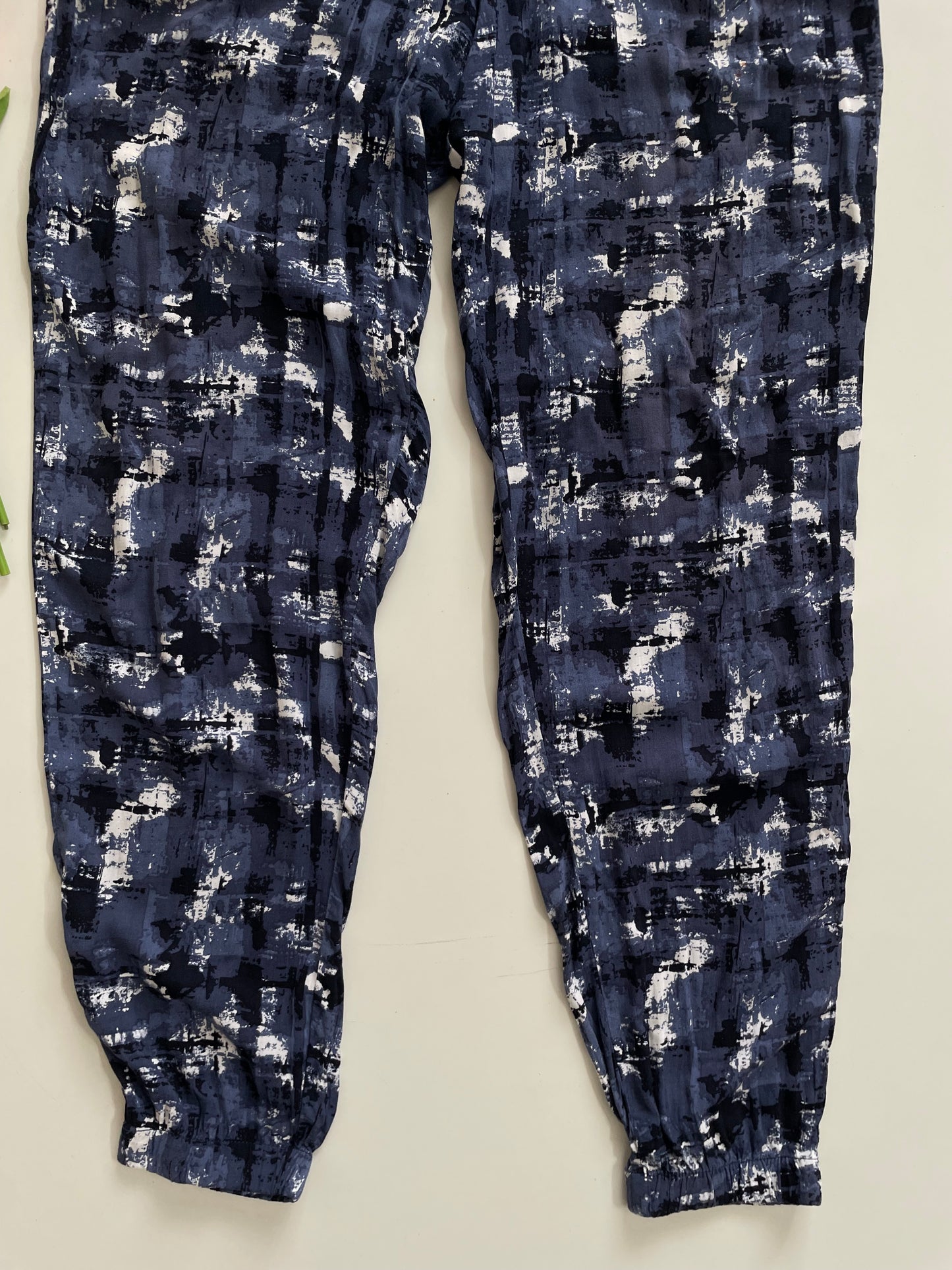 UPFASHION PRINTED BLUE BLACK - PANTS 28 TO 32