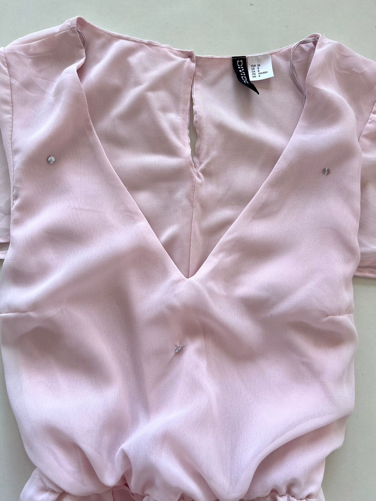 H&M Ruffle Asymmetric Dress-Bust 36