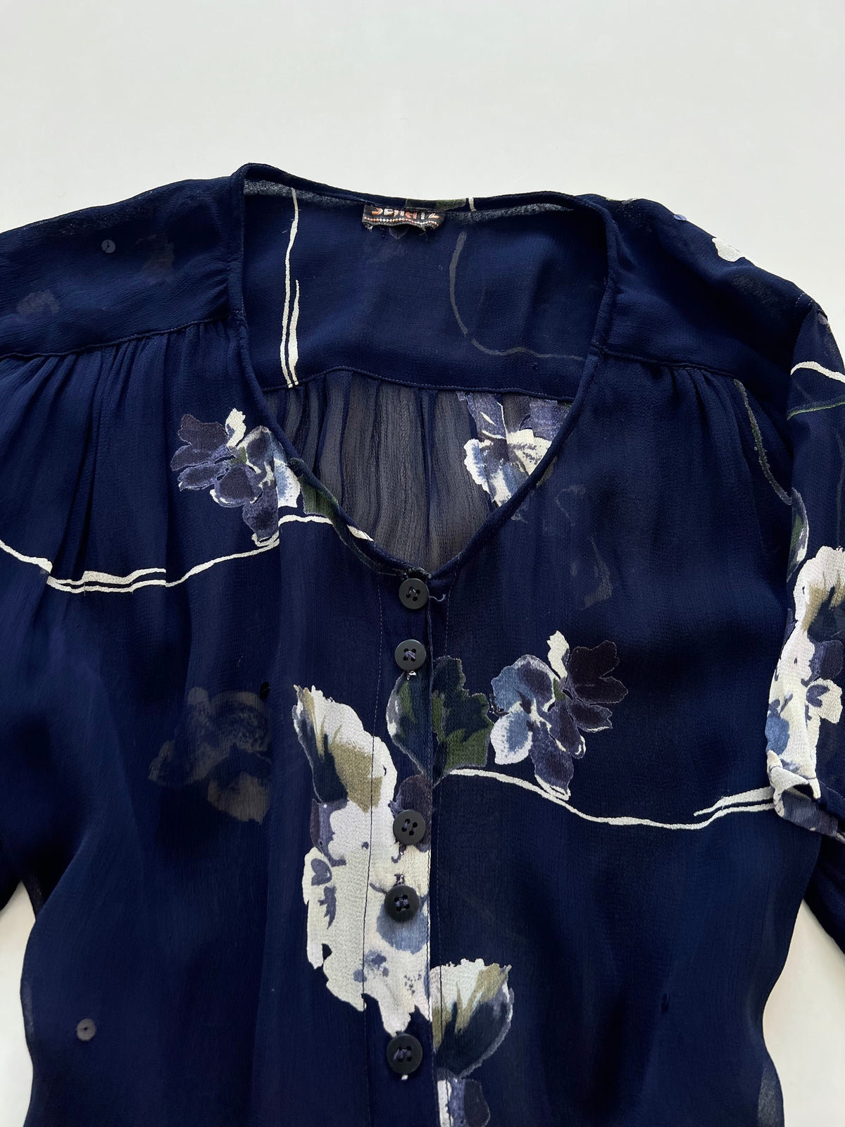 Vintage Sheer Shirt-Bust 46