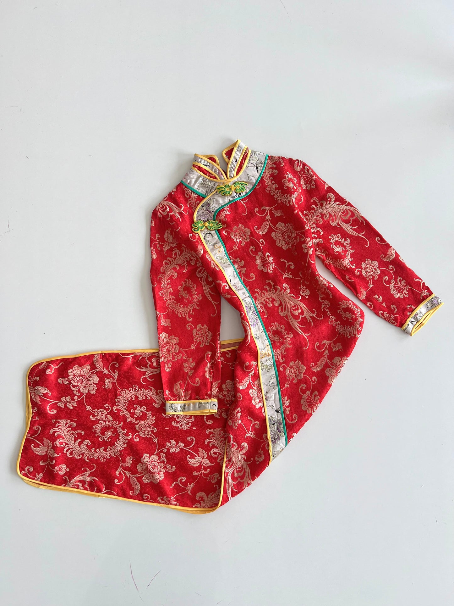 Satin Jacquard Cheongsam Dress-Bust 34
