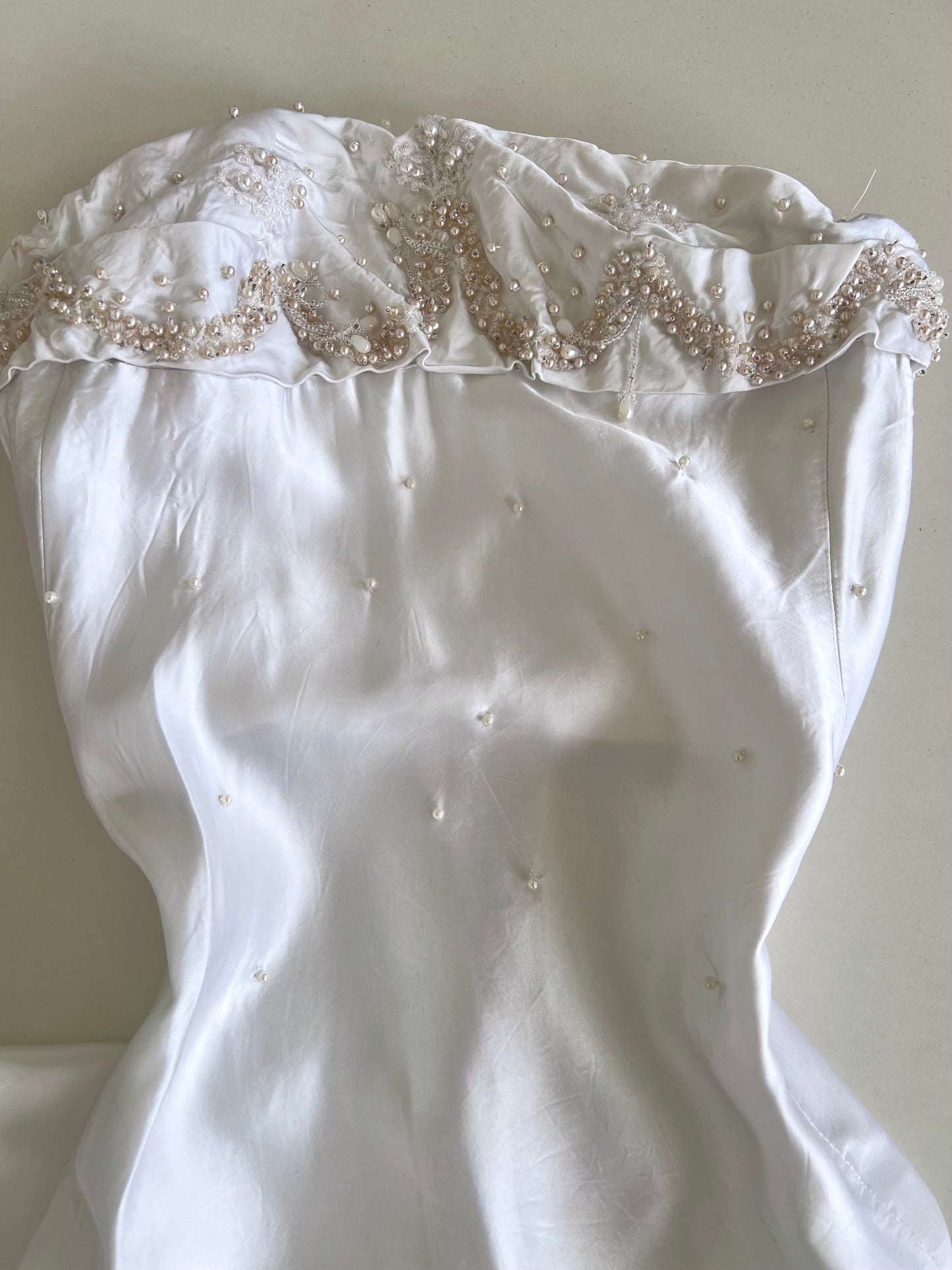 Embroidered Vintage Tube Dress-Bust 32