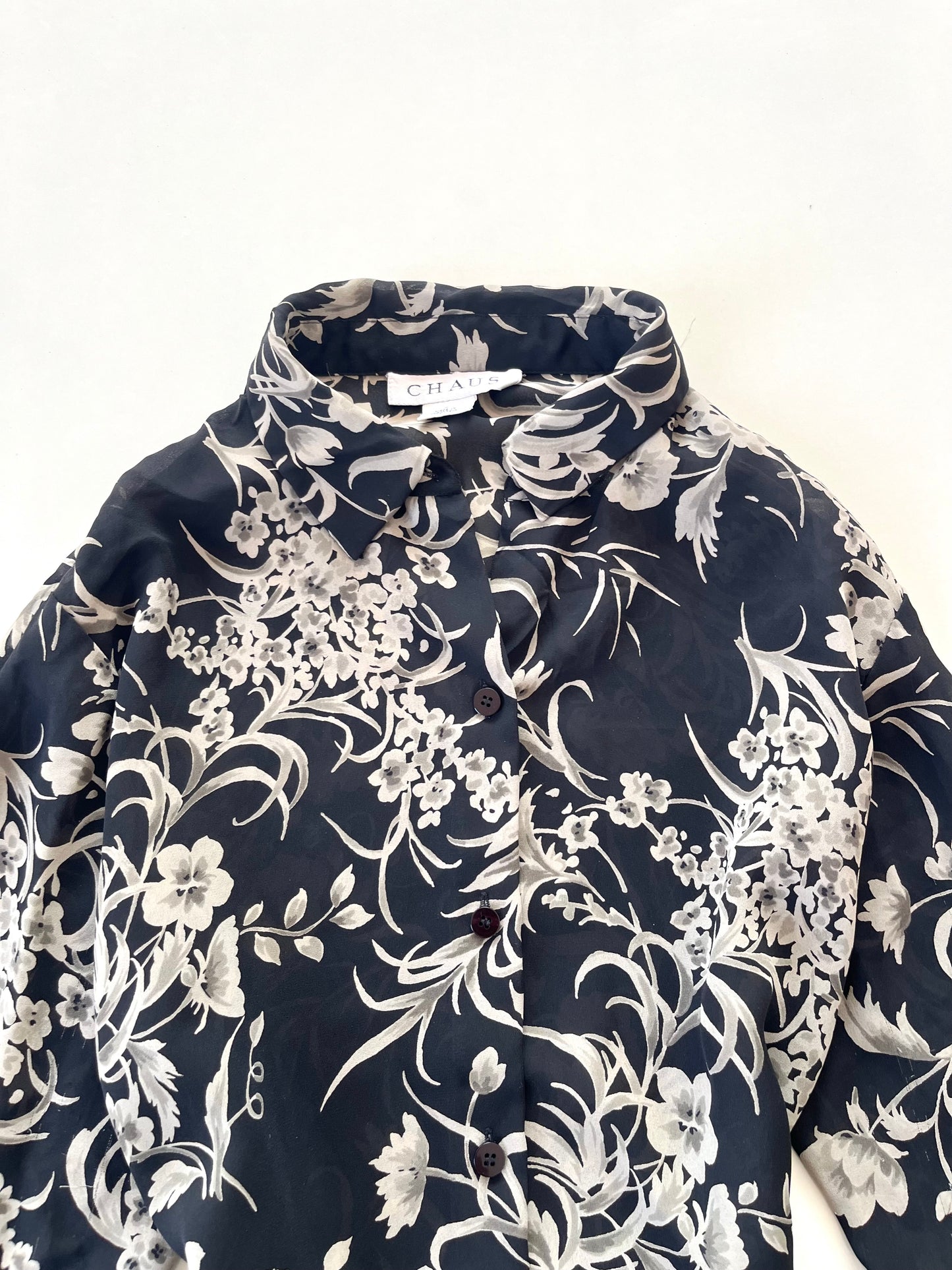 Chaus Vintage Sheer Top-Bust 40
