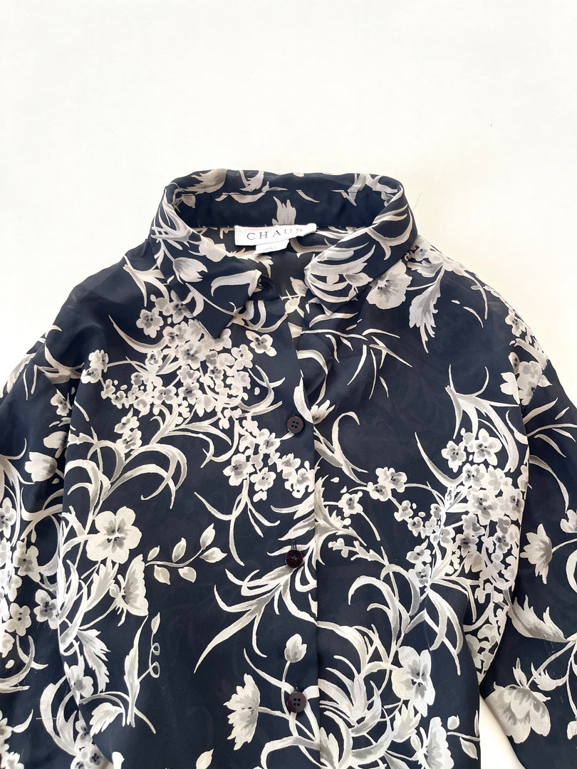 Chaus Vintage Sheer Top-Bust 40