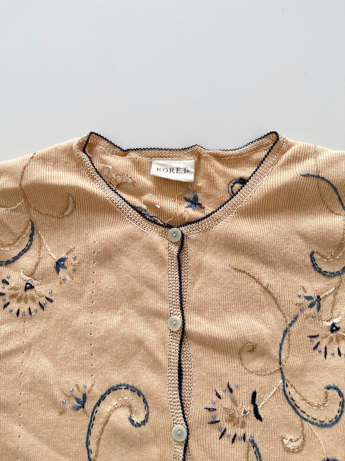 Koret Embroidered Sweater Cardigan-Bust 50