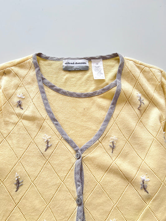 Alfred Dunner Embroidered Vest Sweater-Bust 40