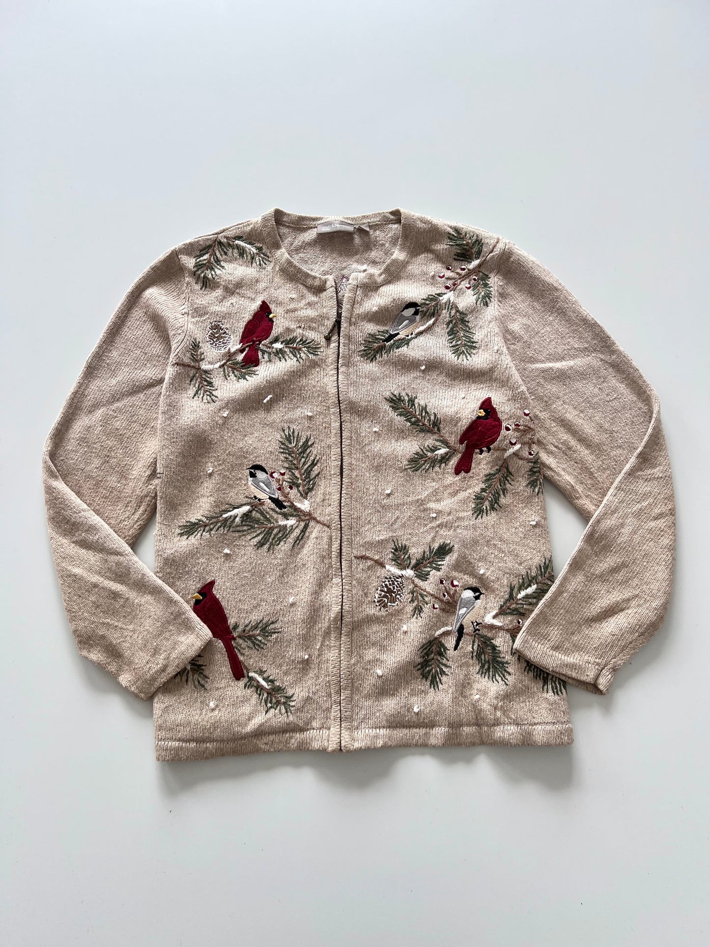 Croft&Barrow Embroidered Zipper -Bust 48