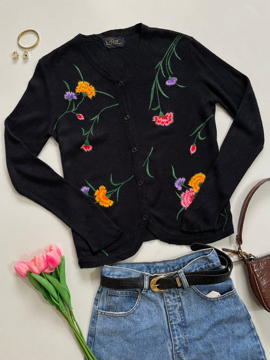 Leroy Embroidered Cardigan-Bust 36 to 40