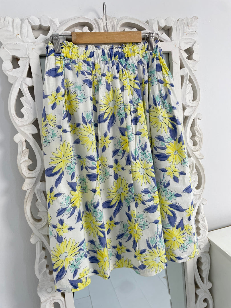 Lemon Flowers Skirt-Waist 26 to 32