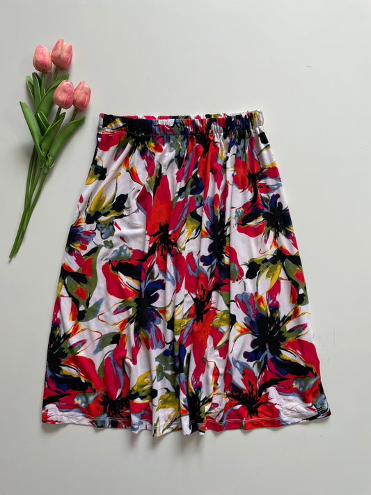 FLORAL SOFT SKIRT - WAIST 24 TO 30