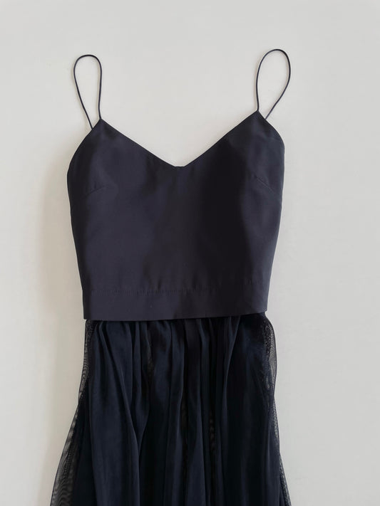Sheer Tulle Slip Dress-Bust 32