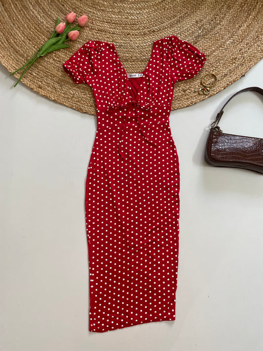 MISSGUIDED POLKA DOT DRESS - BUST 30 to 34