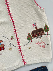 Christopher & Banks Embroidered Sweater Vest-Bust 38