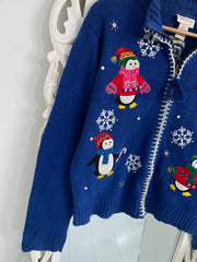 Crystal Kobe Embroidered Christmas Sweater-Bust 40