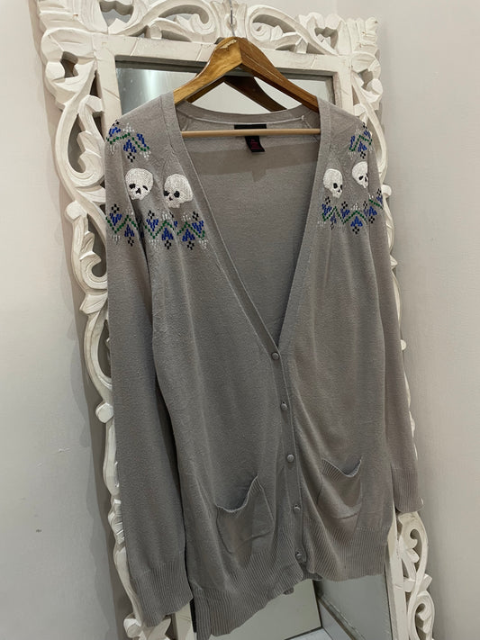 Embroidered Vintage Sweater-Bust 42