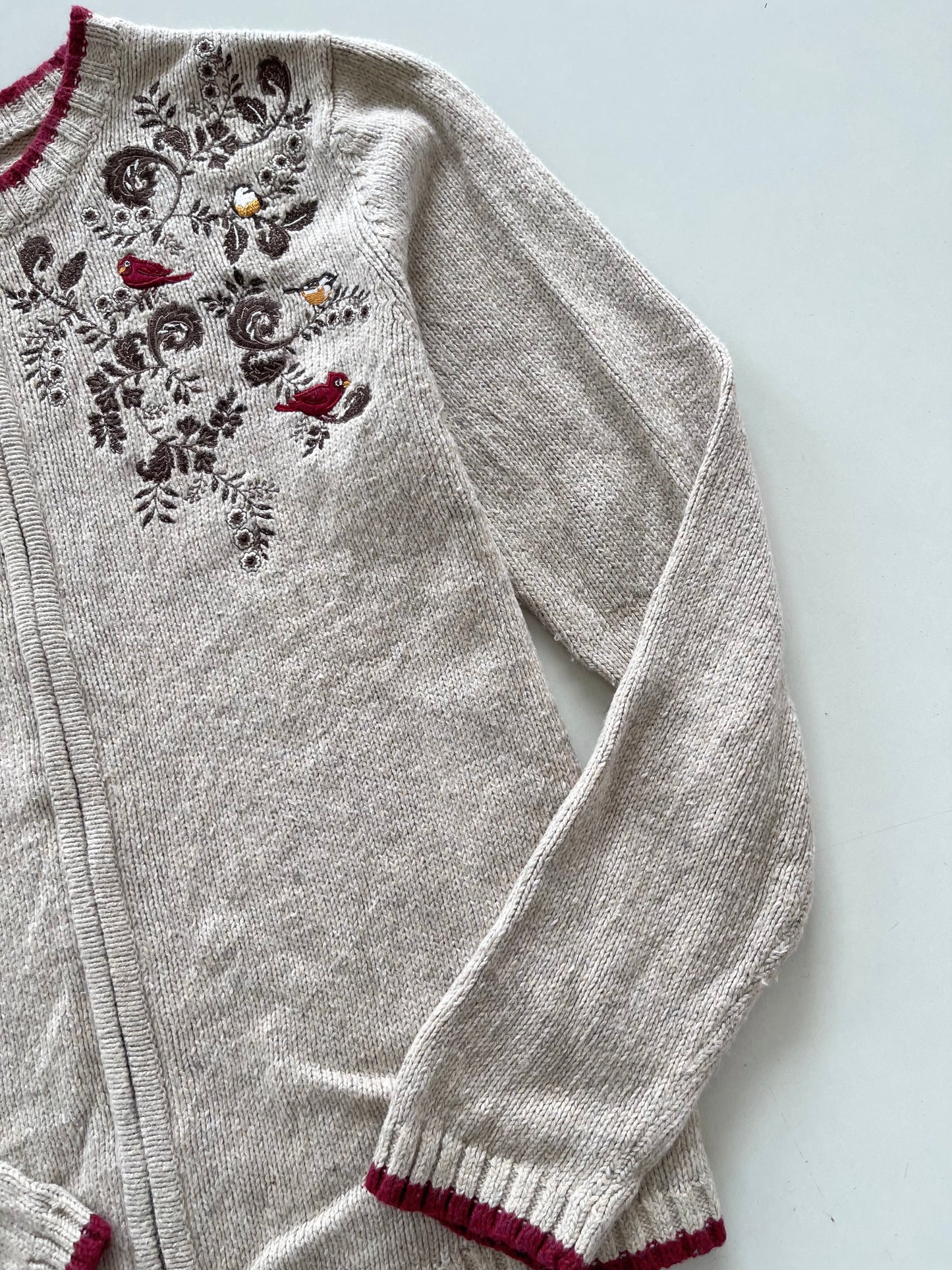 Croft&Barrow Vintage Embroidered Sweater-Bust 40