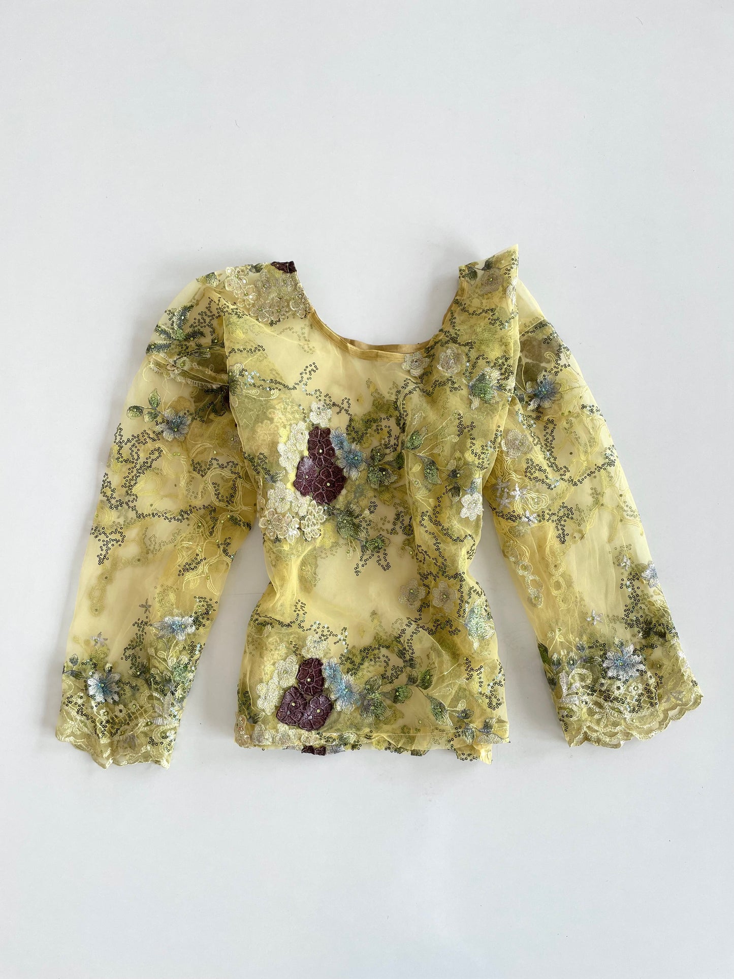 Vintage Embroidered Top-Bust 46