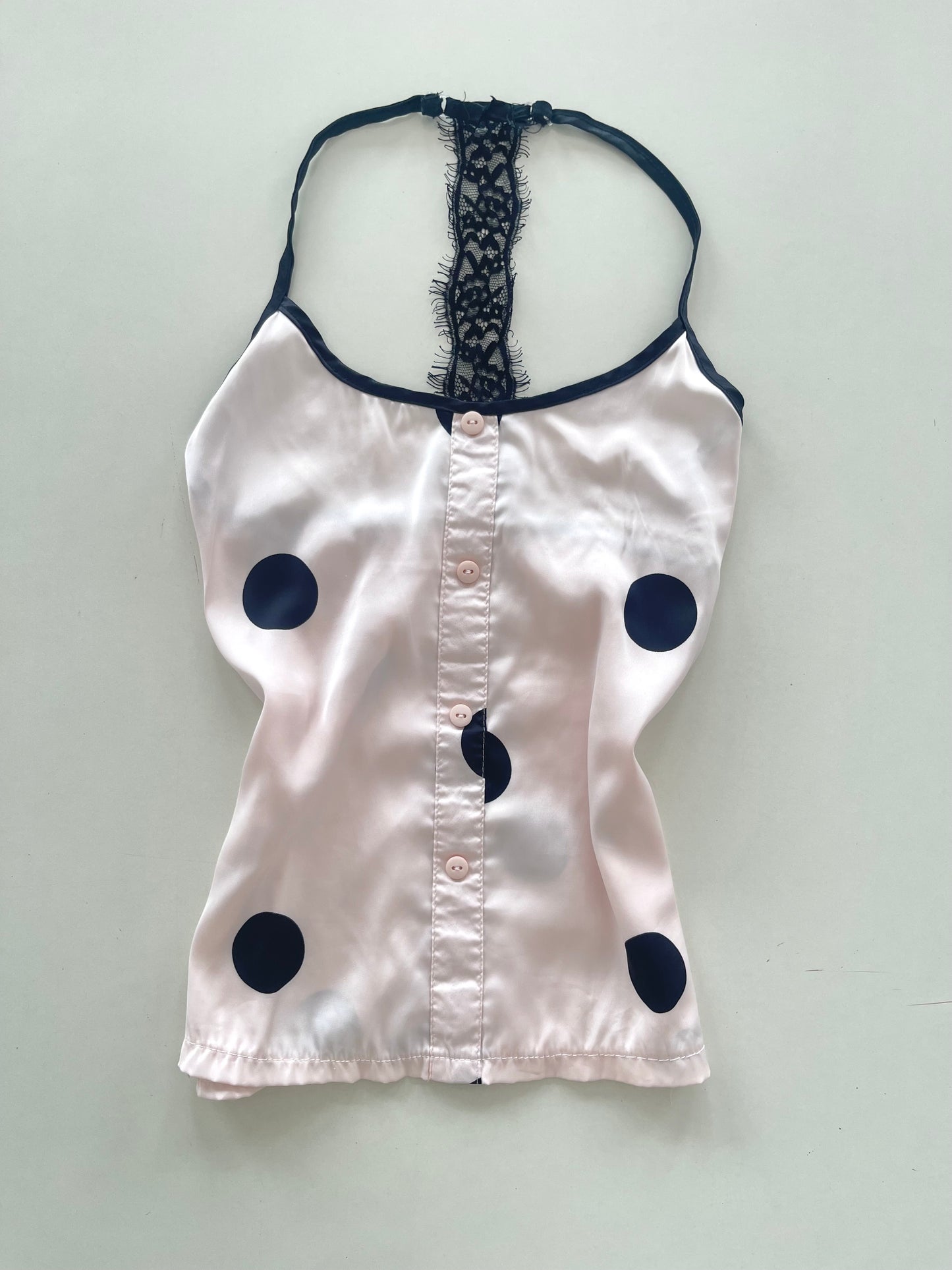 Asbb Polka Dot Satin Top-Bust 32 to 34