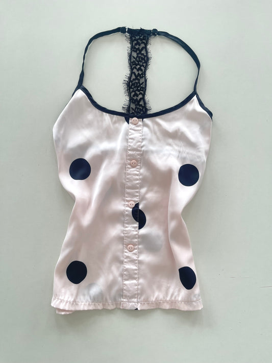 Asbb Polka Dot Satin Top-Bust 32 to 34