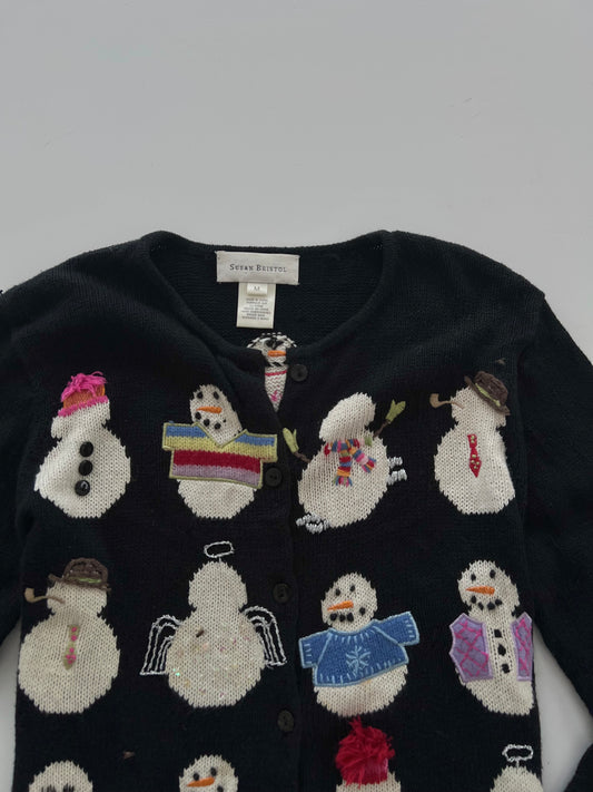 Susan Bristol Embroidered Christmas Sweater-Bust 40