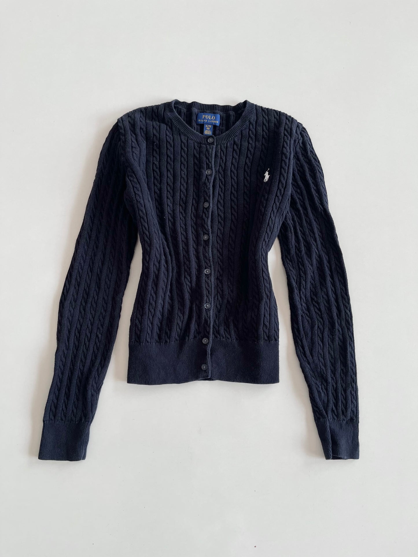 Vintage Ralph Lauren 100% Cotton Cardigan-Bust 36