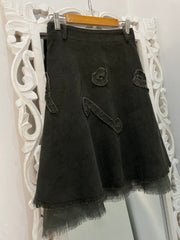 Caballero Dorado Vintage Corduroy Skirt-Waist 34